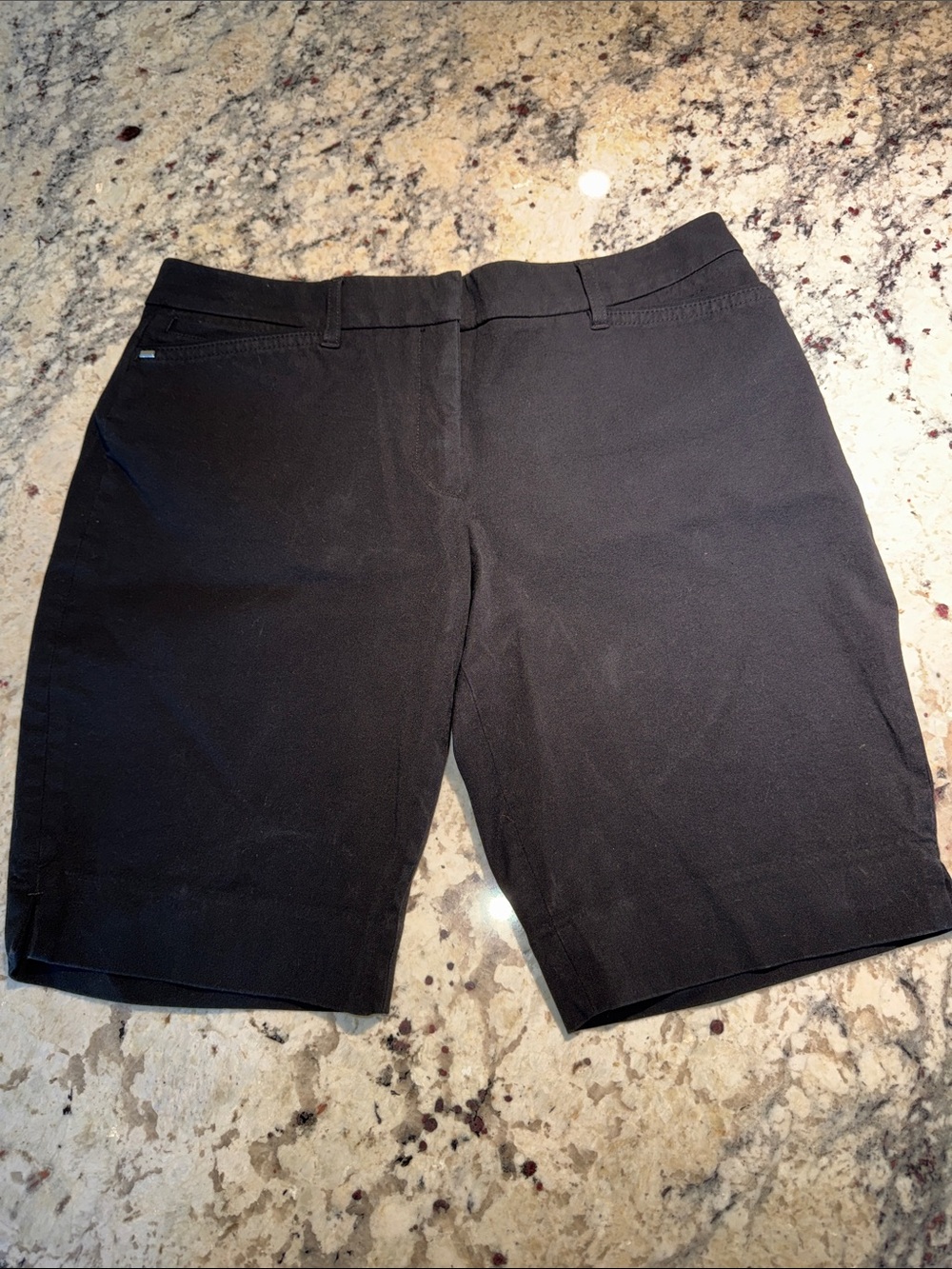 White House Black Market Classic Women's Black Tailored Bermuda Shorts